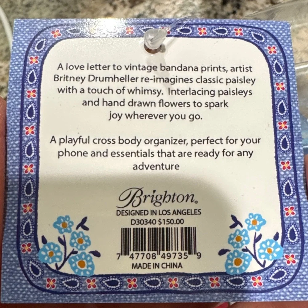Brighton Blue Floral Baby Bag